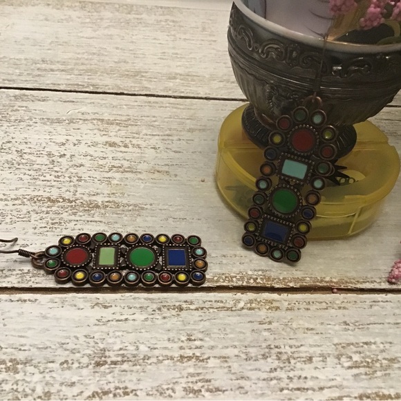 Rectangular Earrings - Picture 6 of 7